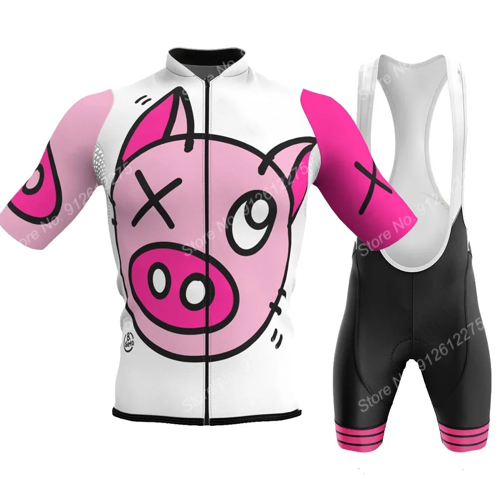 Set Cartoon Comic Pig 2023 Cyc - đánh giá và giá Cycling Bib Shorts