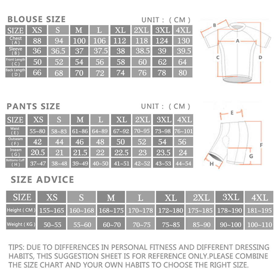 Rcn Đi Xe Đạp Jersey Bộ 2022 N - đánh giá và giá Cycling Gear Brands